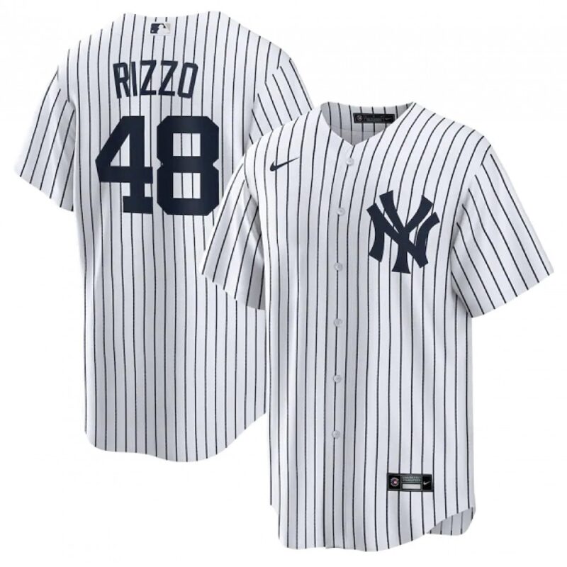 686312791ea87_1 Men's New York Yankees #48 Anthony Rizzo White Cool Base Stitched Baseball Jersey