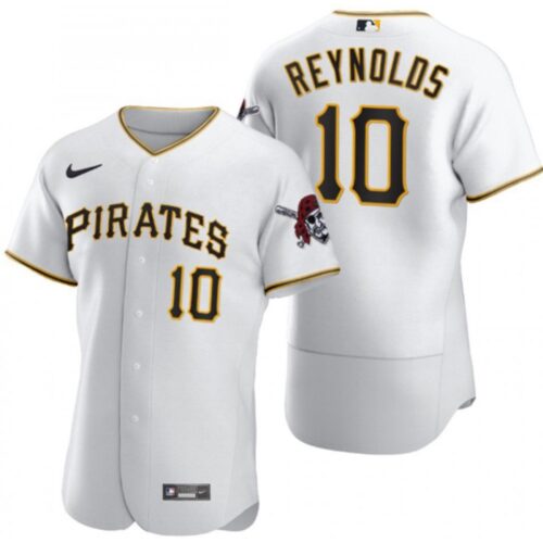 68631288df27f_1 Men's Pittsburgh Pirates #10 Bryan Reynolds White Flex Base Stitched MLB Jersey