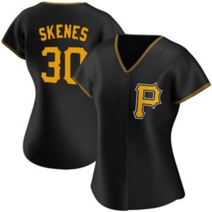 686312a2483e2_1 Women's Pittsburgh Pirates #30 Paul Skenes Black City Connect Stitched Jersey