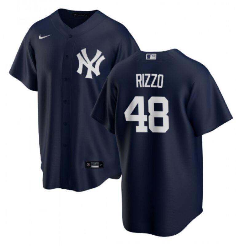 686312a745a21_1 Men's New York Yankees #48 Anthony Rizzo Navy Cool Base Stitched Baseball Jersey