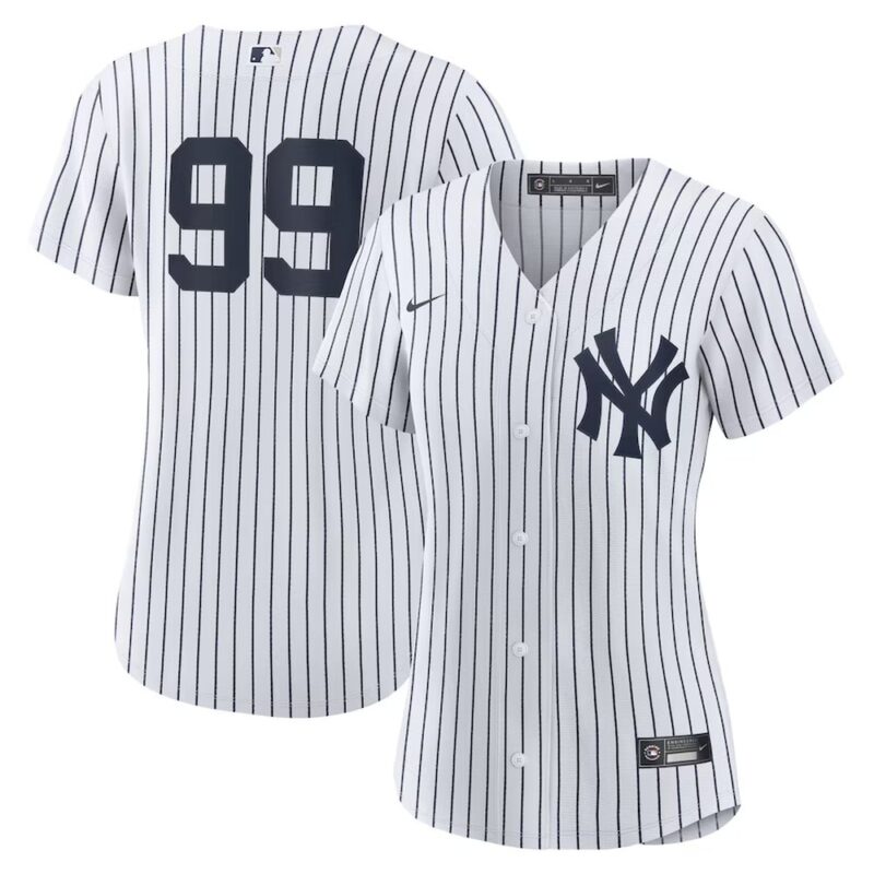 686312db47b66_1 Women's New York Yankees #99 Aaron Judge White Home Replica Player Jersey