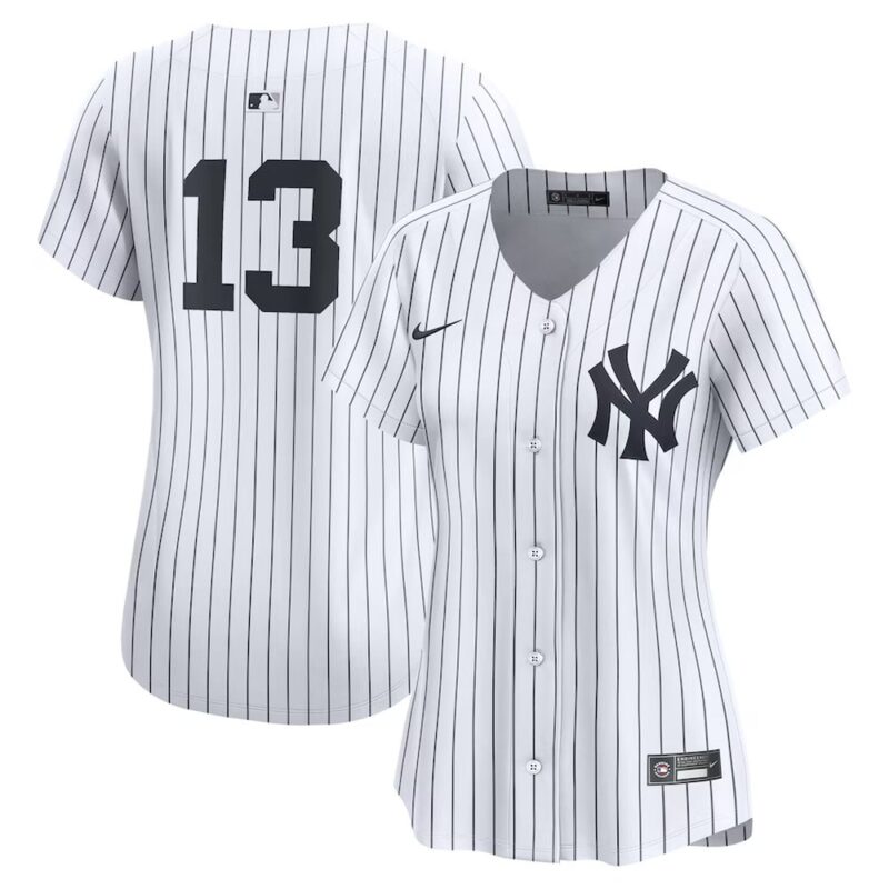 686312ea0a982_1 Women's New York Yankees #13 Jazz Chisholm Jr. White Home Limited Player Jersey