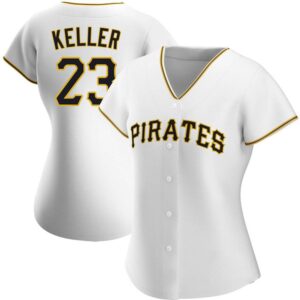 686313145fdce_1 Women's Pittsburgh Pirates #23 Mitch Keller White Home Limited Stitched Baseball Jersey