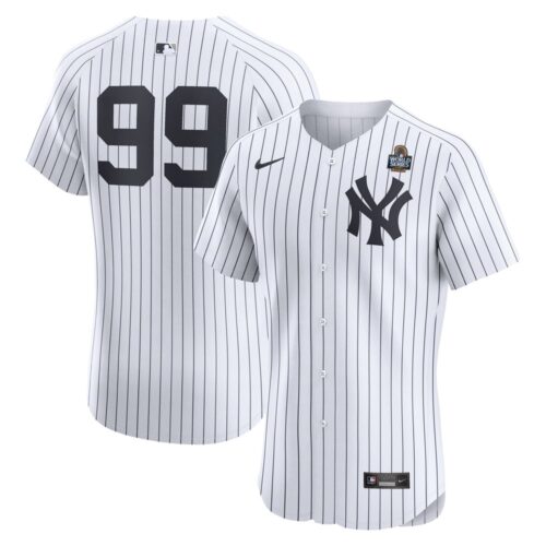 6863133c18804_1 Men's New York Yankees #99 Aaron Judge White 2024 World Series Home Elite Player Jersey