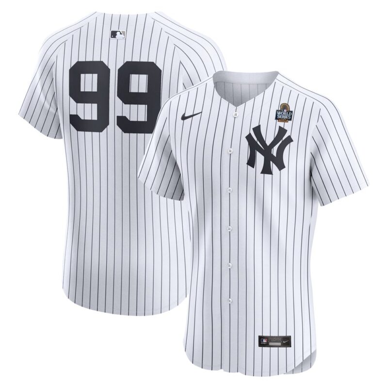 6863133c18804_1 Men's New York Yankees #99 Aaron Judge White 2024 World Series Home Elite Player Jersey