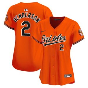 6863133f68293_1 Women's Baltimore Orioles Gunnar Henderson Orange Home Limited Player Jersey