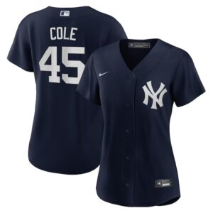 68631364a48f9_1 Women's New York Yankees #45 Gerrit Cole Navy Alternate Replica Player Jersey