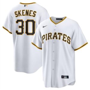 686313696fde8_1 Youth Pittsburgh Pirates #30 Paul Skenes White Cool Base Stitched Baseball Jersey
