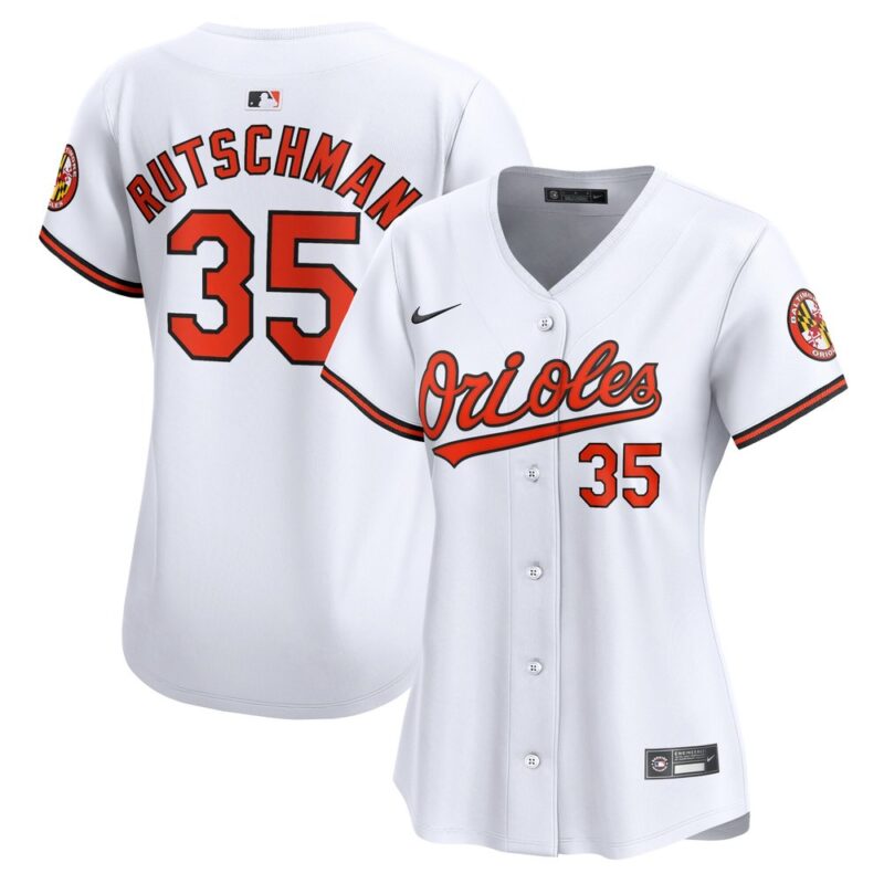 6863137095866_1 Women's Baltimore Orioles Adley Rutschman White Home Limited Player Jersey