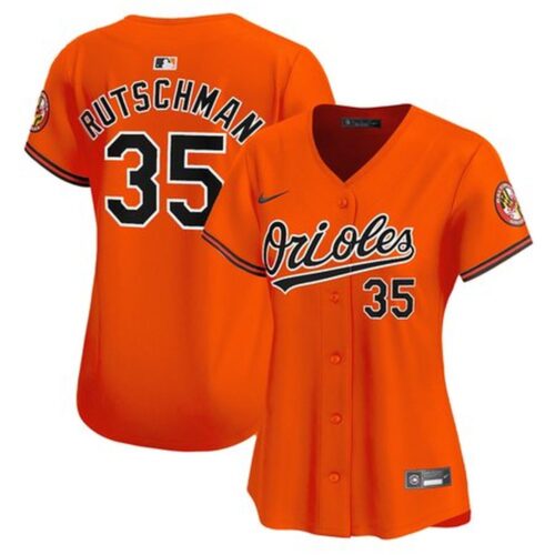 6863137abeb9d_1 Women's Baltimore Orioles Adley Rutschman Orange Home Replica Player Jersey