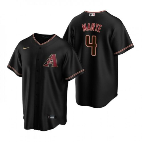 686313873772c_1 Men's Arizona Diamondbacks #4 Ketel Marte Black Cool Base Stitched Baseball Jersey