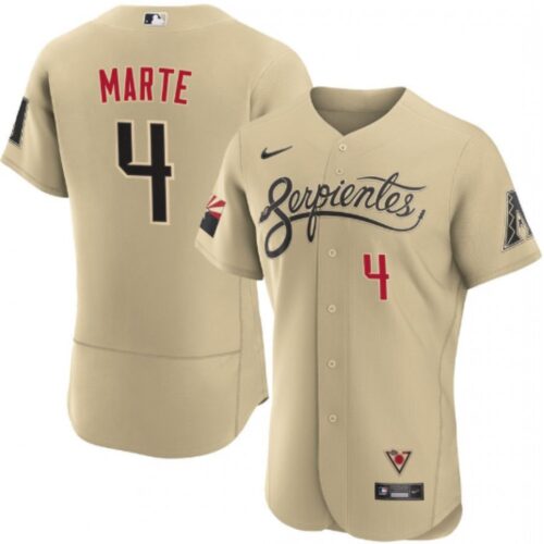 686313a1af6fb_1 Men's Arizona Diamondbacks #4 Ketel Marte 2021 Cream City Connect Flex Base Stitched MLB Jersey