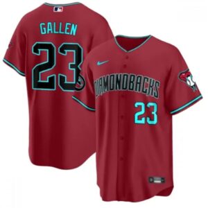 686313d971de8_1 Men's Arizona Diamondbacks #23 Zac Gallen 2023/24 Red Cool Base Stitched Baseball Jersey