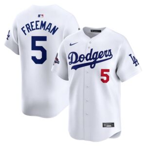 68631465420ce_1 Men's Los Angeles Dodgers #5 Freddie Freeman White 2024 World Series Champions Home Limited Player Jersey