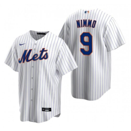 68631487e80ac_1 Men's New York Mets #9 Brandon Nimmo White Cool Base Stitched Baseball Jersey