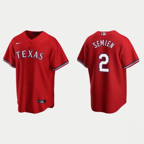 6863148b254ab_1 Men's Texas Rangers #2 Marcus Semien Red Cool Base Stitched Baseball Jersey