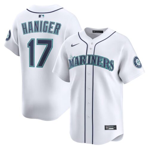6863149721886_1 Men's Seattle Mariners #17 Mitch Haniger Nike White Home Limited Player Jersey