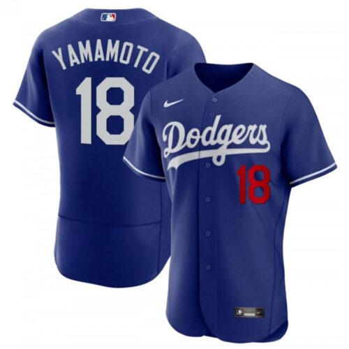 686314db8f352_1 Men's Los Angeles Dodgers #18 Yoshinobu Yamamoto Royal 2023 Flex Base Stitched Baseball Jersey