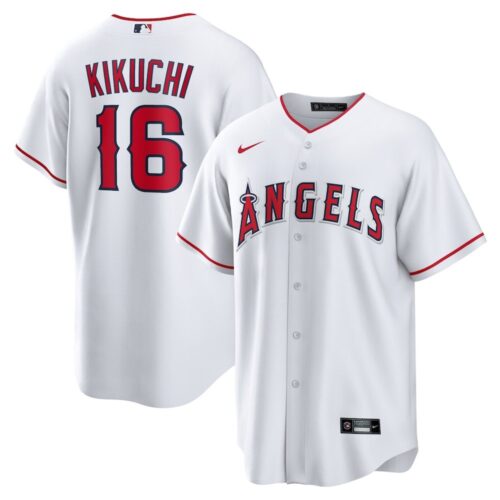 686314eba49fe_1 Men's Los Angeles Angels #16 Yusei Kikuchi Nike White Home Replica Jersey