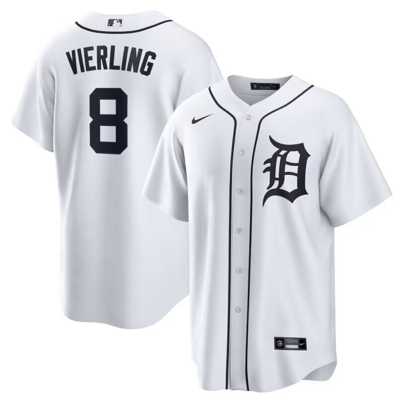 6863150c4954a_1 Men's Detroit Tigers #8 Matt Vierling Nike White Home Replica Jersey