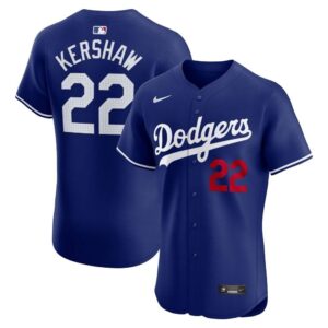 6863150fb56d1_1 Men's Los Angeles Dodgers #22 Clayton Kershaw Royal Flex Base Stitched Baseball Jersey
