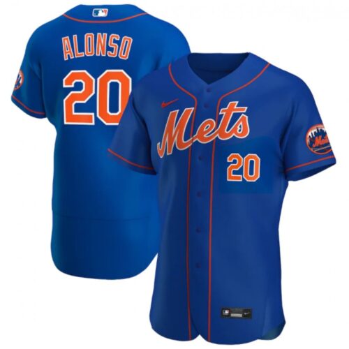 68631518e7ed0_1 Men's New York Mets #20 Pete Alonso 2020 Blue Flex Base Stitched MLB Jersey