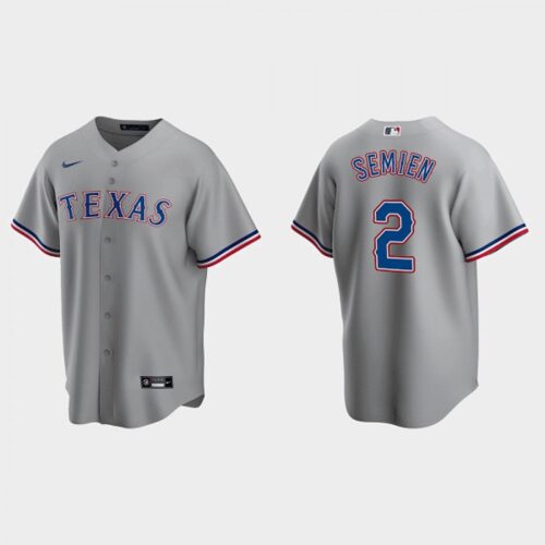 6863151c0d56a_1 Men's Texas Rangers #2 Marcus Semien Grey Cool Base Stitched Baseball Jersey