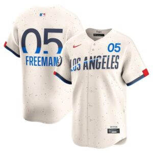 6863156be1d55_1 Men's Los Angeles Dodgers #05 Freddie Freeman Cream 2024 City Connect Limited Player Jersey