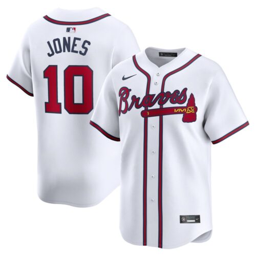 6863159f4c5dc_1 Men's Atlanta Braves #10 Chipper Jones White Home Replica Jersey