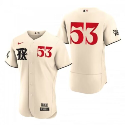 686315b4dbd09_1 Men's Texas Rangers #53 Adolis Garcia Cream 2023 City Connect Flex Base Stitched Baseball Jersey