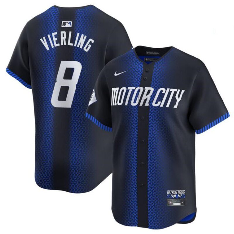 686315c9efa40_1 Men's Detroit Tigers #8 Matt Vierling 2024 Navy City Connect Cool Base Limited Stitched Jersey