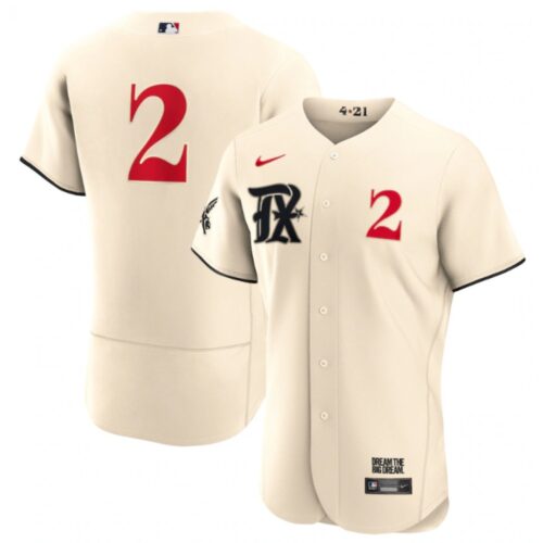 686315e9932a4_1 Men's Texas Rangers #2 Marcus Semien Cream 2023 City Connect Flex Base Stitched Baseball Jersey