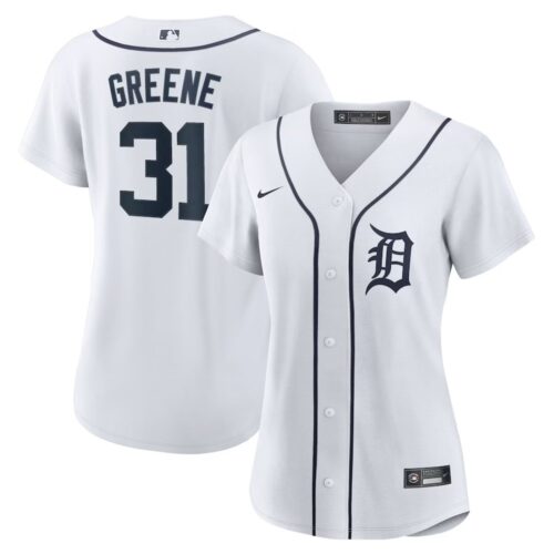 6863166cb5f16_1 Women's Detroit Tigers #31 Riley Greene Nike White Home Replica Player Jersey