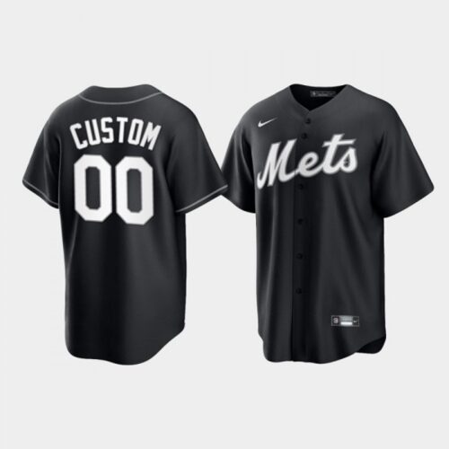 68631692b28c6_1 Men's New York Mets ACTIVE Player Custom Black Cool Base Stitched Baseball Jersey