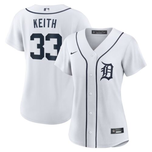 686316c22c80e_1 Women's Detroit Tigers #33 Colt Keith Nike White Home Replica Jersey