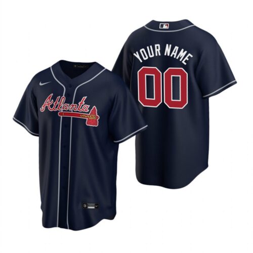 686316d4ef253_1 Men's Atlanta Braves Custom Navy Cool Base Stitched Baseball Jersey