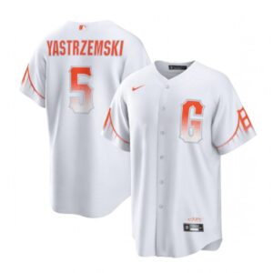 6863171e102c1_1 Men's San Francisco Giants #5 Mike Yastrzemski White City Connect Cool Base Stitched Baseball Jersey