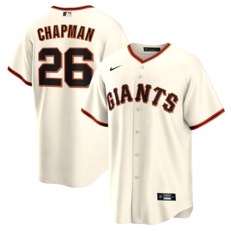 6863172a1cf63_1 Men's San Francisco Giants #26 Matt Chapman Nike Cream Home Replica Jersey