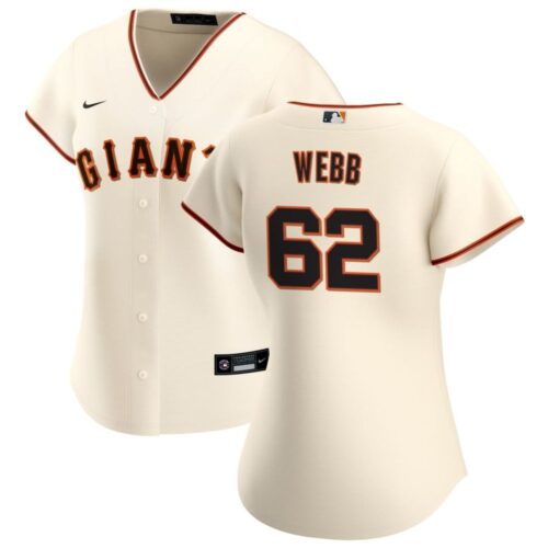 6863174876185_1 Women's San Francisco Giants #62 Logan Webb Nike Cream Home Limited Player Jersey