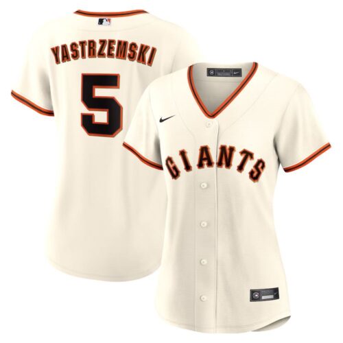 6863174ad6c24_1 Women's San Francisco Giants #5 Mike Yastrzemski Nike Cream Home Replica Player Jersey