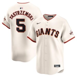 6863174d5ba5d_1 Men's San Francisco Giants #5 Mike Yastrzemski Nike Cream Home Limited Player Jersey