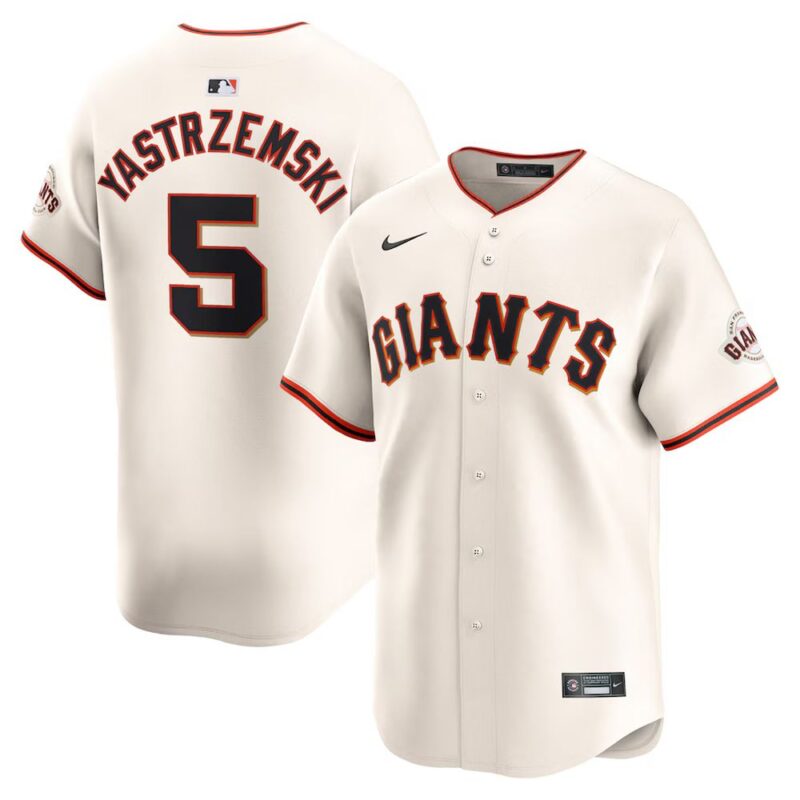 6863174d5ba5d_1 Men's San Francisco Giants #5 Mike Yastrzemski Nike Cream Home Limited Player Jersey