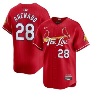 68631885de264_1 Men's St. Louis Cardinals #28 Nolan Arenado Red 2024 City Connect Limited Player Jersey