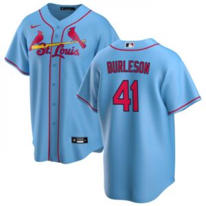 6863189483c5c_1 Men's St. Louis Cardinals #41 Alec Burleson Blue Cool Base Stitched Jersey