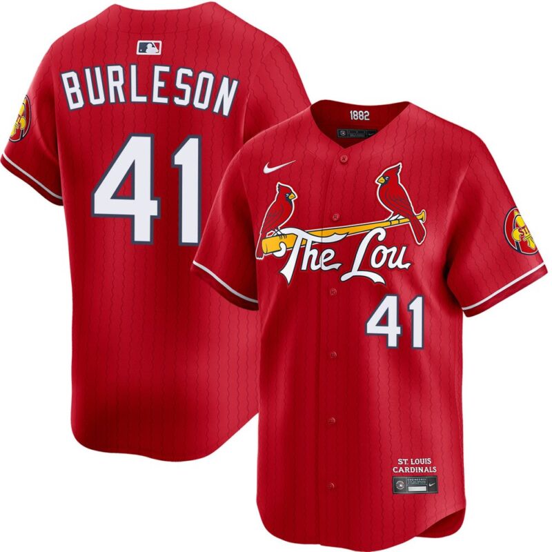 686318979019d_1 Men's St. Louis Cardinals #41 Alec Burleson Red Home Limited Jersey