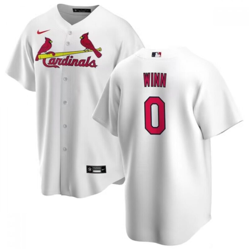 6863189aaa094_1 Men's St. Louis Cardinals #0 Masyn Winn White Cool Base Stitched Jersey