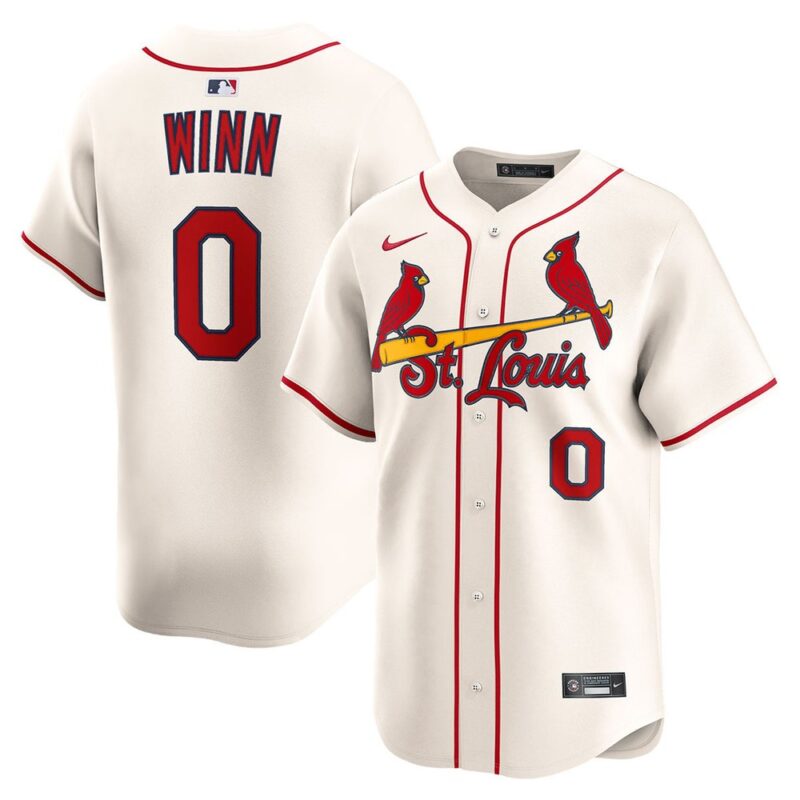 6863189dcfcf6_1 Men's St. Louis Cardinals #0 Masyn Winn Cream Home Limited Jersey