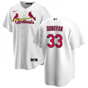 686318aca8d85_1 Men's St. Louis Cardinals #33 Brendan Donovan White Cool Base Stitched Jersey