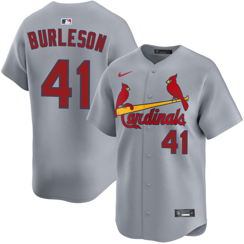 686318b275ffb_1 Men's St. Louis Cardinals #41 Alec Burleson Gray Home Limited Jersey
