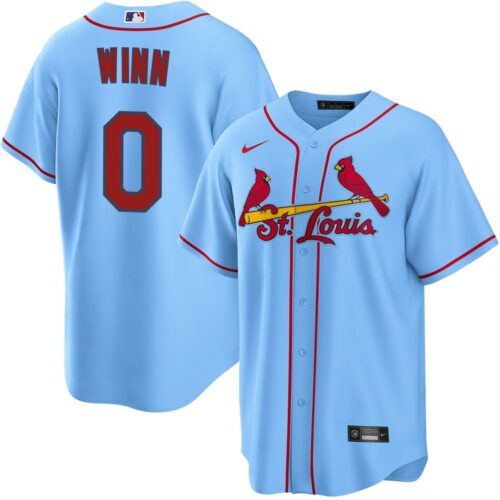 686318b58924b_1 Men's St. Louis Cardinals #0 Masyn Winn Blue Home Limited Jersey